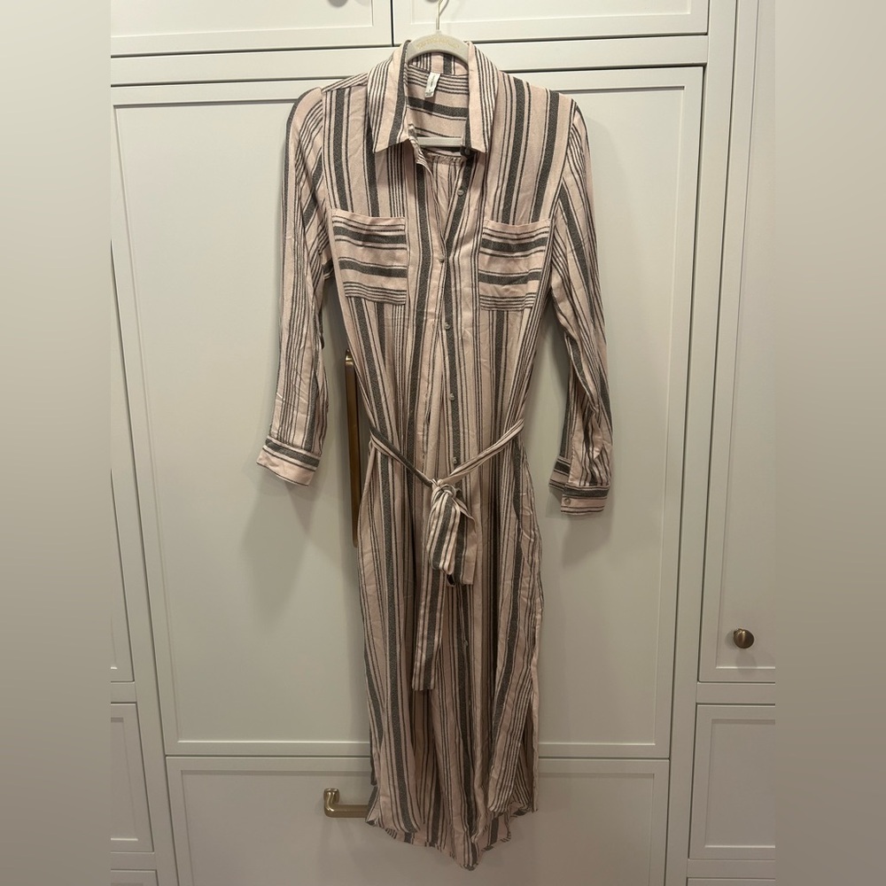 Gentle Fawn button up shirt dress Size S